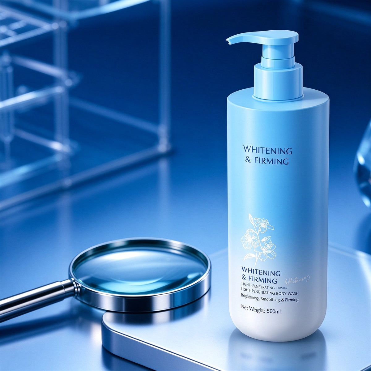 Large Capacity Whitening Scented Body Wash — view 3